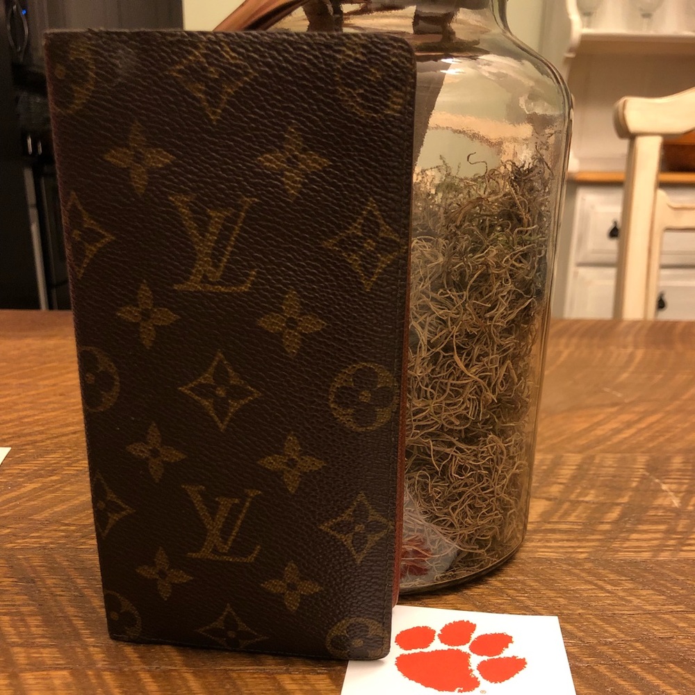 Authentic Vintage LV checkbook wallet